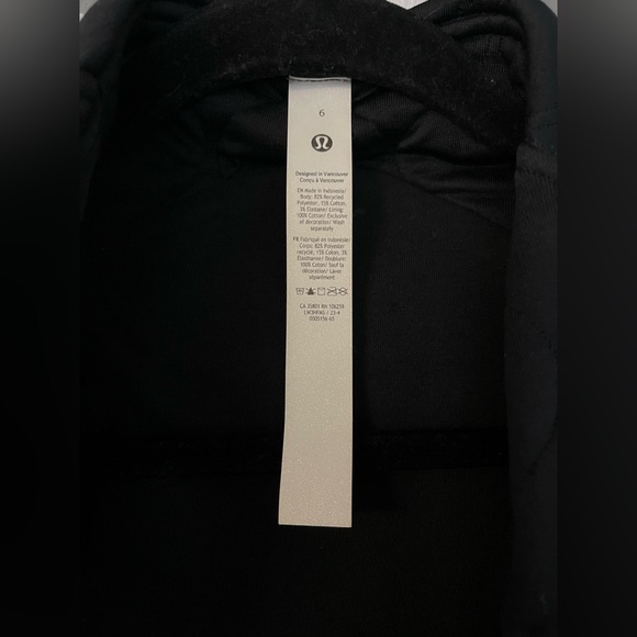 Lululemon Athletica Black Quilted Bomber Jacket - Picture 5 of 8
